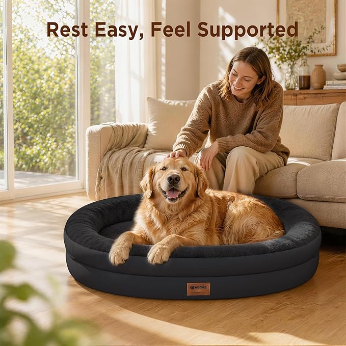 Orthopedic Dog Bed for Extra Large Dogs, XL Waterproof Dog Bed - Image 2