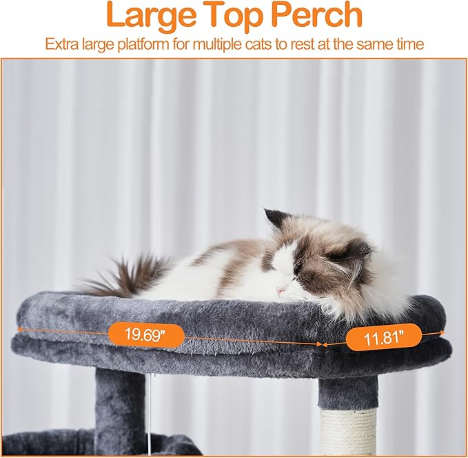 Heybly Cat Tree, 71-Inch-Tall Tower - Image 6