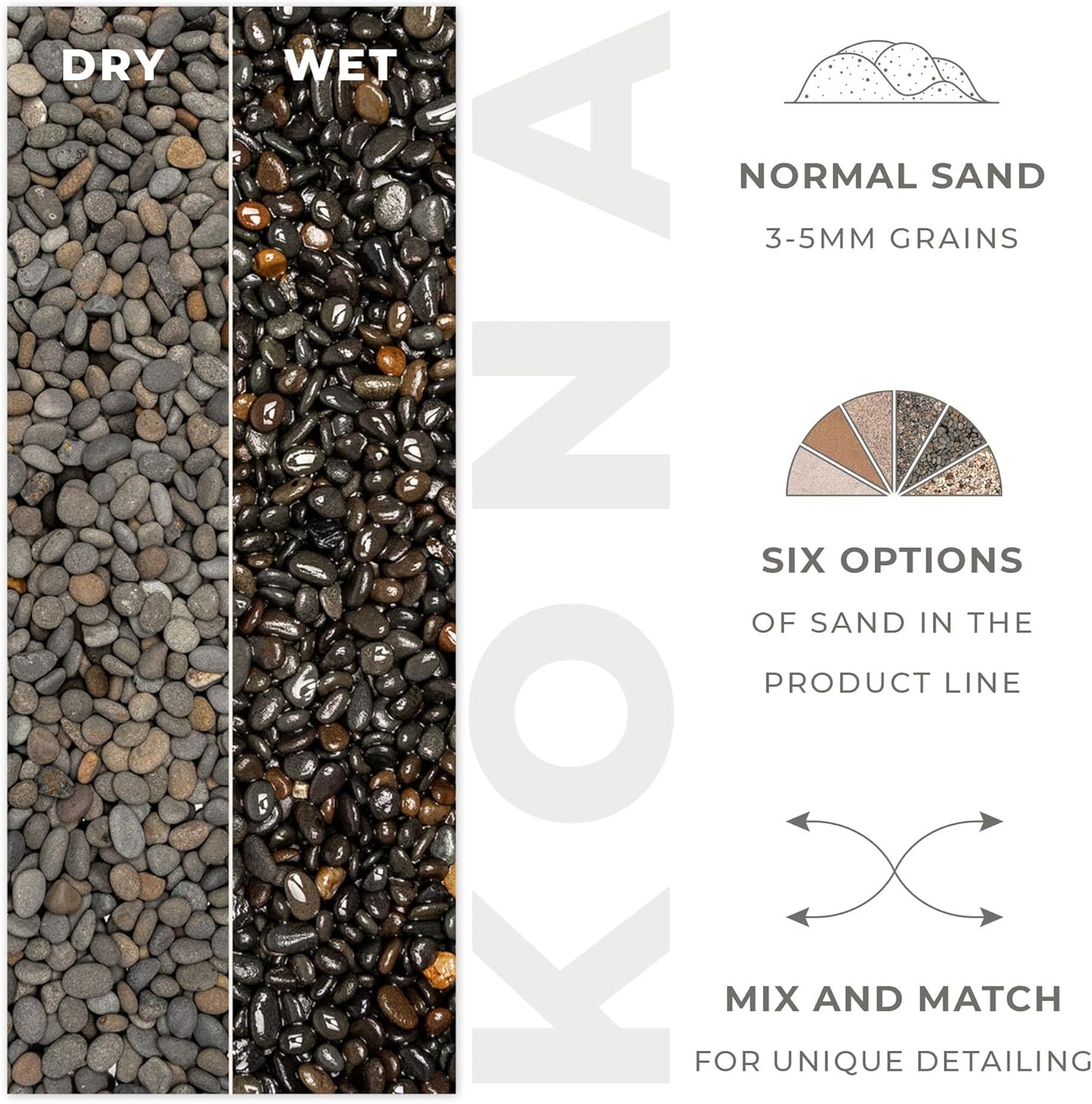 Ultum Nature Systems Controsand Kona Aquarium Sand - Freshwater Tank Substrate for Live Shrimp & Planted Aquariums - Versatile 3L