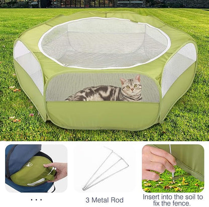 Pawaboo Small Animals Playpen, Waterproof Small Pet Cage Tent - Image 5