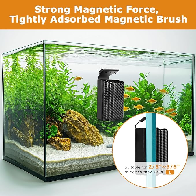 hygger Magnetic Fish Tank Cleaner, Aquarium Glass Cleaner - Image 3