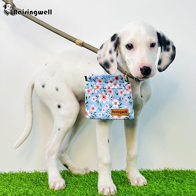 Raisingwell Dog Treat Pouch, Small Cotton Pocket Sized Training Holder - Image 5