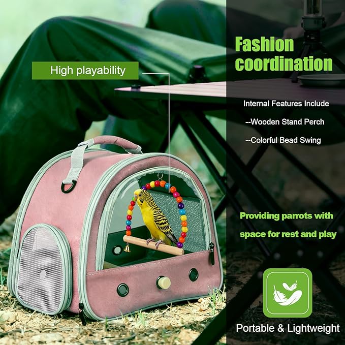 Portable Parrot Travel Cage Carrier - Image 4