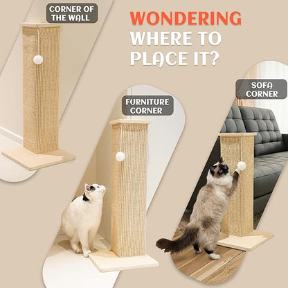 PETKARAY Couch Corner Cat Scratcher, Sisal Cat Scratch Pad - Image 7