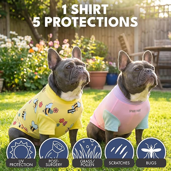 Spark Paws Sunblock Dog T-Shirt, SPF30 Protection, Lightweight Breathable Quick - Image 4