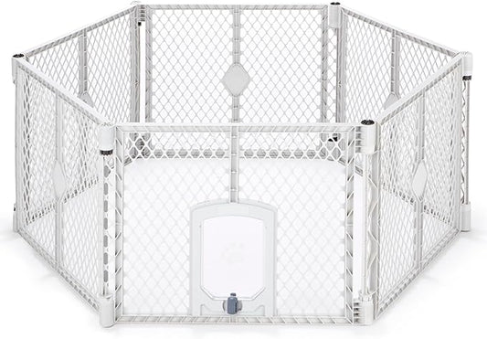 MyPet Petyard Passage: 5.5 Ft. Wide Customizable Folding Dog Playpen by NorthStatesMyPet
