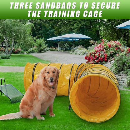 Briwooody 24 in 10 Foot PVC Dog Agility Tunnel - Image 5