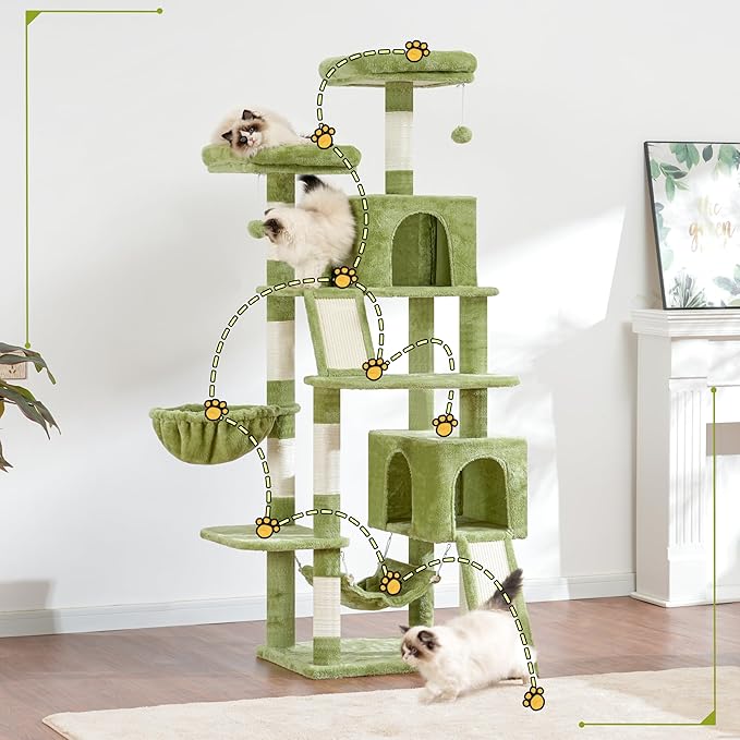 Gitelsnour Cat Tree for Indoor Cats, Sturdy Cat Tree House - Image 2