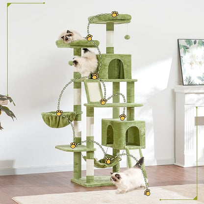 Gitelsnour Cat Tree for Indoor Cats, Sturdy Cat Tree House - Image 2