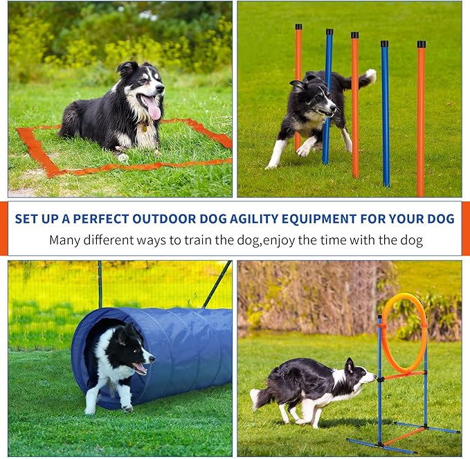 Dog Agility Training Equipment, 60-piece Dog Obstacle Course Training Starter - Image 4