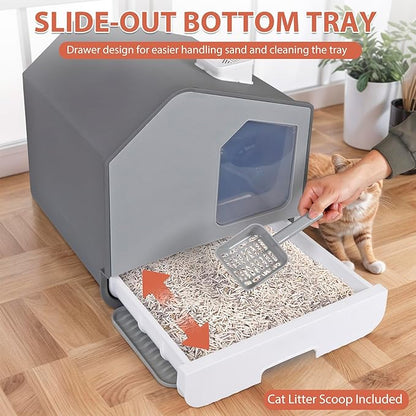 Large Enclosed Cat Litter Box - Image 2