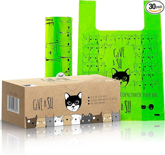 Certified Home Compostable Cat Litter Bags by GAS