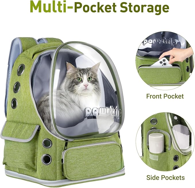 Cat Backpack Carrier with Large Space Bubble Window, Airline Approved - Image 5