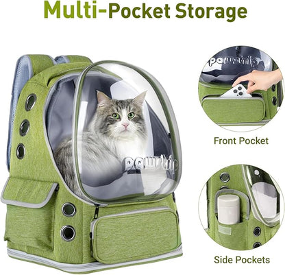 Cat Backpack Carrier with Large Space Bubble Window, Airline Approved - Image 5