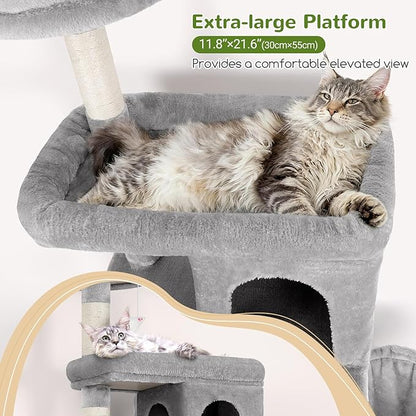 Globlazer Heavy Duty Cat Trees for Large Cats, Sturdy 72in Maine Coon Cat Tree - Image 3