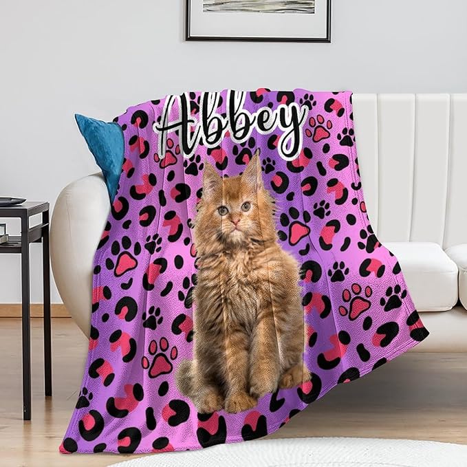 Custom Pet Name Blanket Personalized Dog Memory Blankets - Image 5
