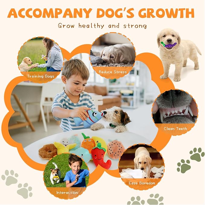 Cheerful 20-Pack Squeaky Dog Toys Set - Image 4