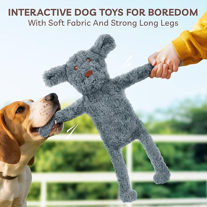 SHARLOVY No Stuffing Dog Toys 5 Pack, Crinkle Interactive Dogs Toy - Image 2