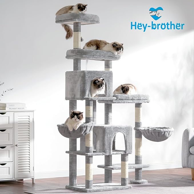 Hey-brother Cat Tree Tower, Scratching Posts - Image 8