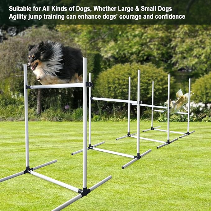 Dog Agility Jump Training Kit, Adjustable Hurdle Set - Image 6