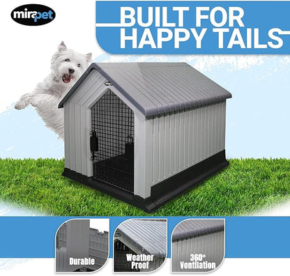 Dog House, Indoor or Outdoor Durable Plastic Waterproof Animal Shelter - Image 4