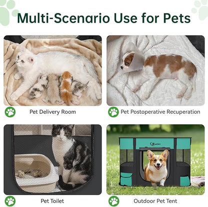 Dog Playpen, Cat Pet Puppy Pen, Portable Playpens - Image 3