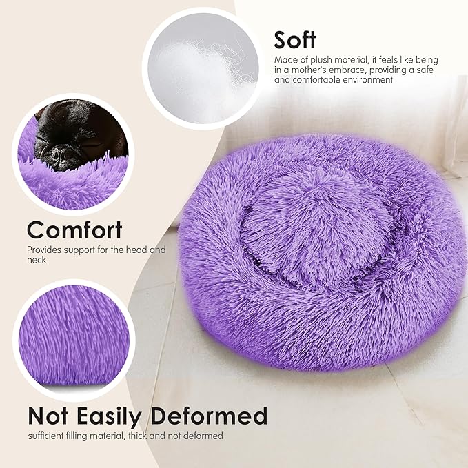 Extra Large Dog Beds, 36 Inch Human Dog Anxiety Relief Comfort Bed, - Image 4
