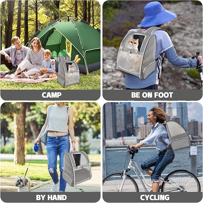 Cat Backpack Carrier, Pet Carrier Airline Approved - Image 7