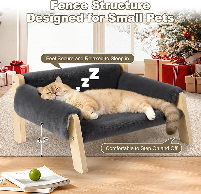 FAMIDGE Elevated Cat Couch Bed for Indoor Cats - Image 3
