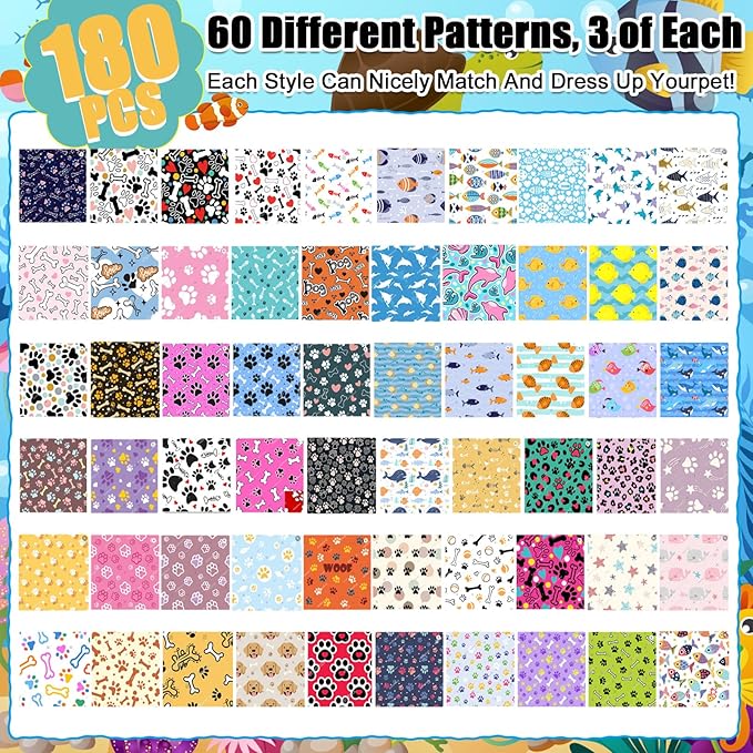 Reginary 180 Pcs Dog Bandanas Bulk - Image 3