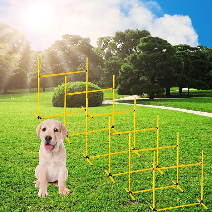 Halloscume 6 Pcs Dog Agility Training Equipments Dog Agility Jumps Hurdles - Image 7
