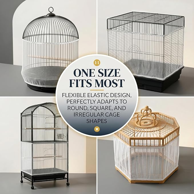 RAINFLOW 2 Pack Bird Cage Seed Catcher - Image 10