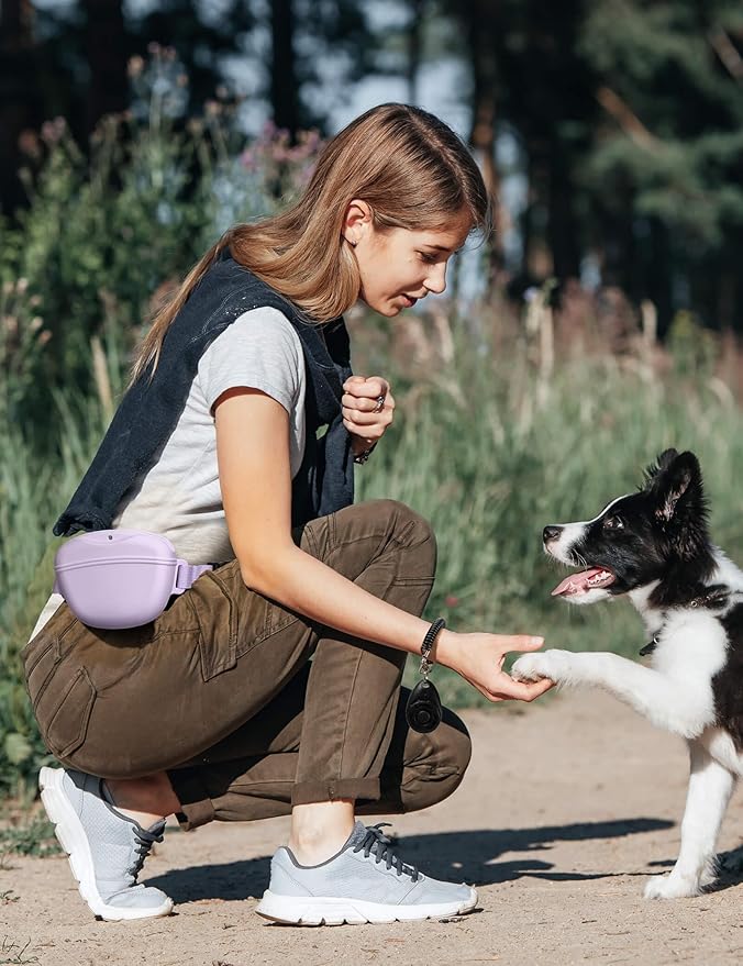 heouvo Dog Treat Pouch with Training Clicker, Upgrade Stronger Magnetic Closure - Image 3