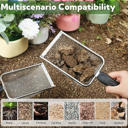 4-Pack Stainless Steel Soil Sifter Set - Image 3