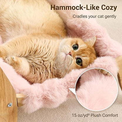 Solid Wood Cat Couch Bed for Indoor Cats, Modern Cat Sofa - Image 2