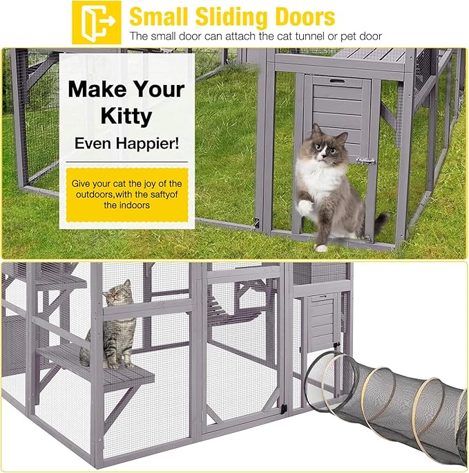 Aivituvin Catio Outdoor Cat Enclosure 28ft² Large - Image 5