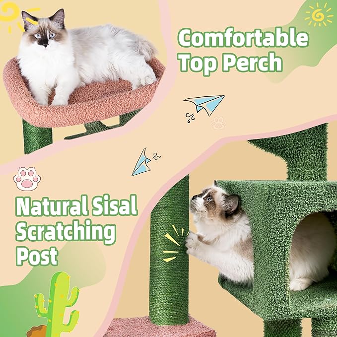 AIWIKIDE Cat Tree Has Scratching Toy - Image 5