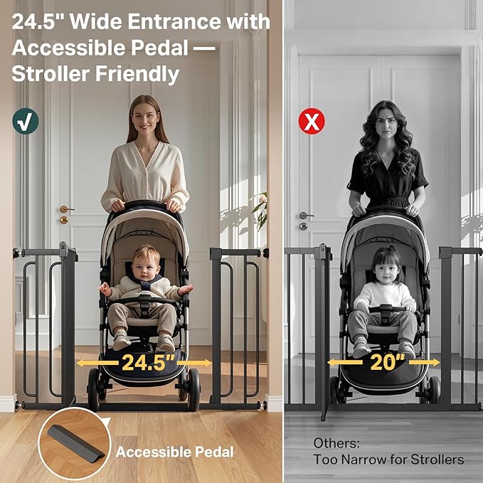Cumbor 36.6-64" Extra Wide Baby Gate - Image 6