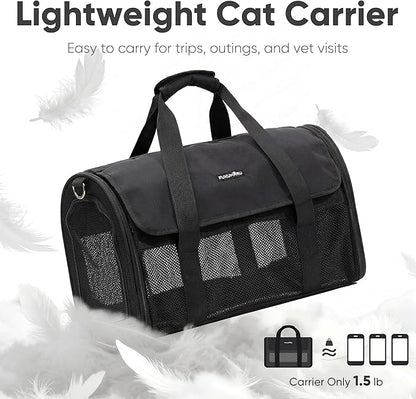 FUKUMARU Cat Carrier, Light & Airy Pet Carrier, 2-in-1 Shoulder Strap Leash - Image 2