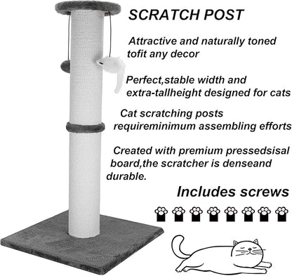 Cat Scratching Post 34 Inches Heavy Duty and Thicker Cat Scratching Post Cotton - Image 8