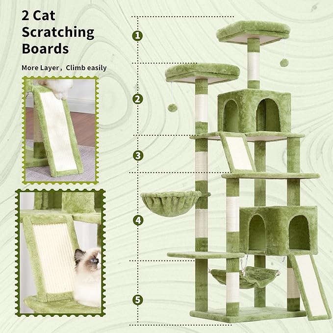 Gitelsnour Cat Tree for Indoor Cats, Sturdy Cat Tree House - Image 3