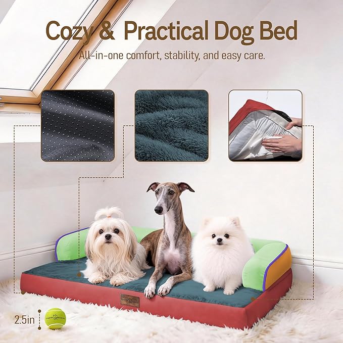 Comfort Expression Large Dog Bed Orthopedic -Washable XL Dog Beds Waterproof - Image 4