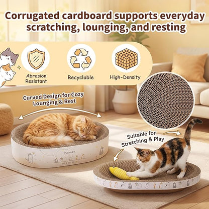 PatiencET 3-in-1 Cat Scratcher Cardboard Set - Image 4