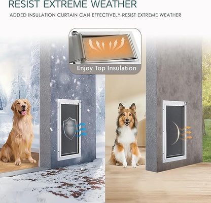 Pet Door for Wall Dog Door for Wall, 3-Flap Doggie Door - Image 4