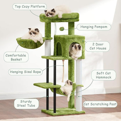 Gitelsnour Cat Tree, Cat Tower for Indoor Cats, 43.3 inch Cat Tree Tower - Image 2