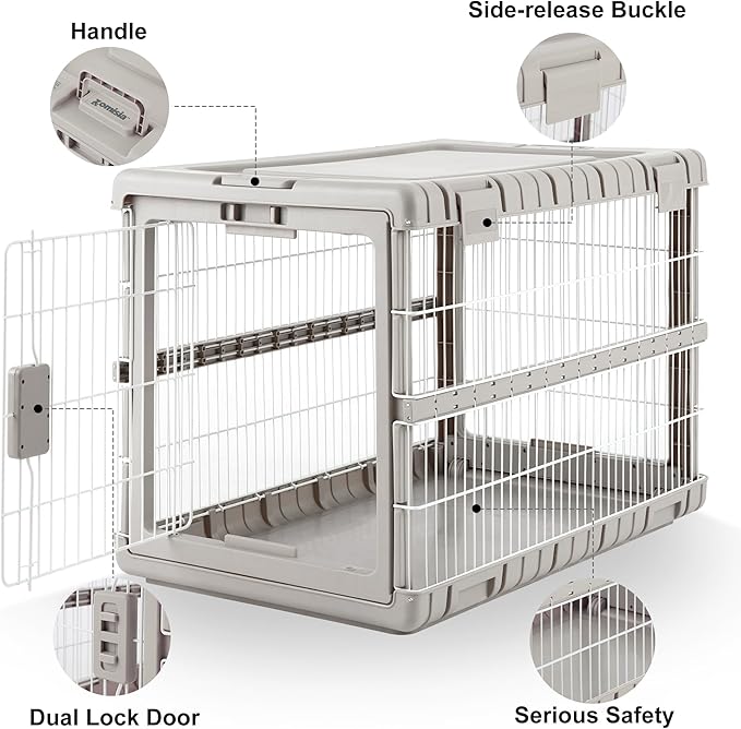 ZOMISIA Collapsible Dog Crate for Large Dogs - Image 5