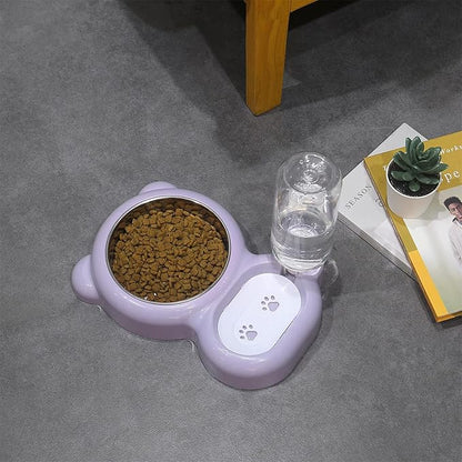 Double Dog Cat Bowls, Cat Food and Water Bowl Set - Image 8