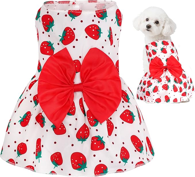 choyaxo Floral Dog Dress Cute Dog Skirt Pet Dress Summer Pet Clothes by choyaxo