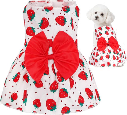 choyaxo Floral Dog Dress Cute Dog Skirt Pet Dress Summer Pet Clothes by choyaxo