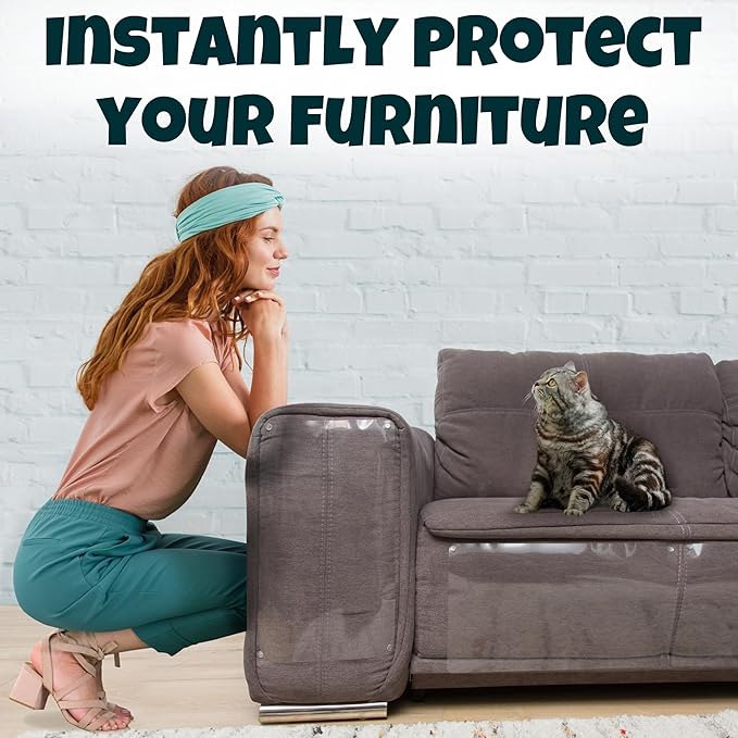FixZilla Anti Cat Scratch Furniture Protector, Easy-to-Apply Scratching - Image 4